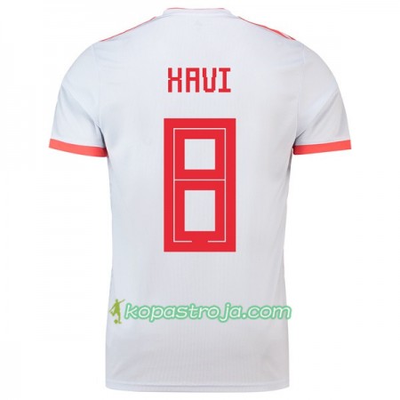 Billiga Fotbollströjor Spanien Xavi 8 VM 2018 Borta tröja